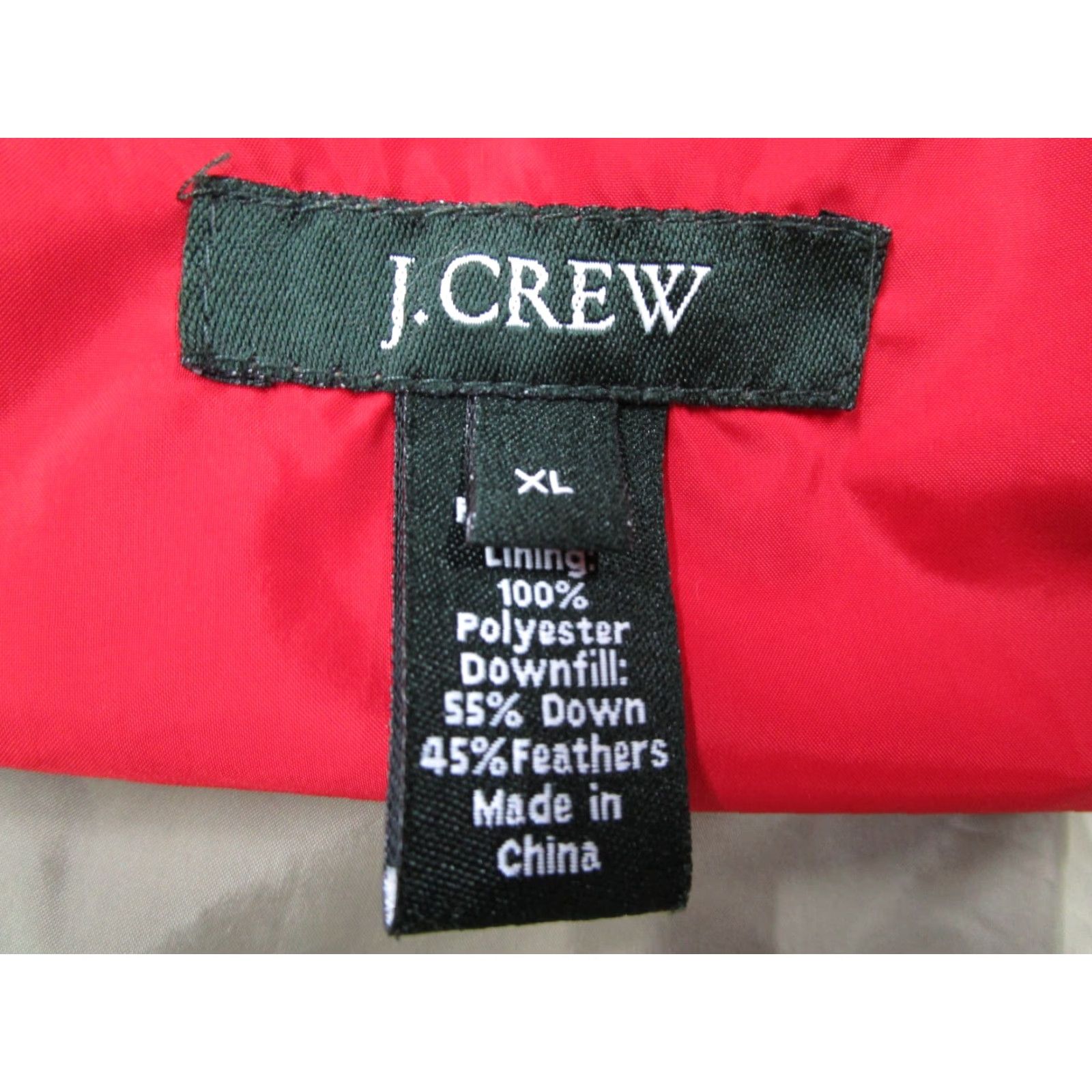 J.Crew J.CREW Jacket XL Red Down Full Zip Quilted Puffer Gorpcore Mens Size US XL / EU 56 / 4 - 4 Thumbnail