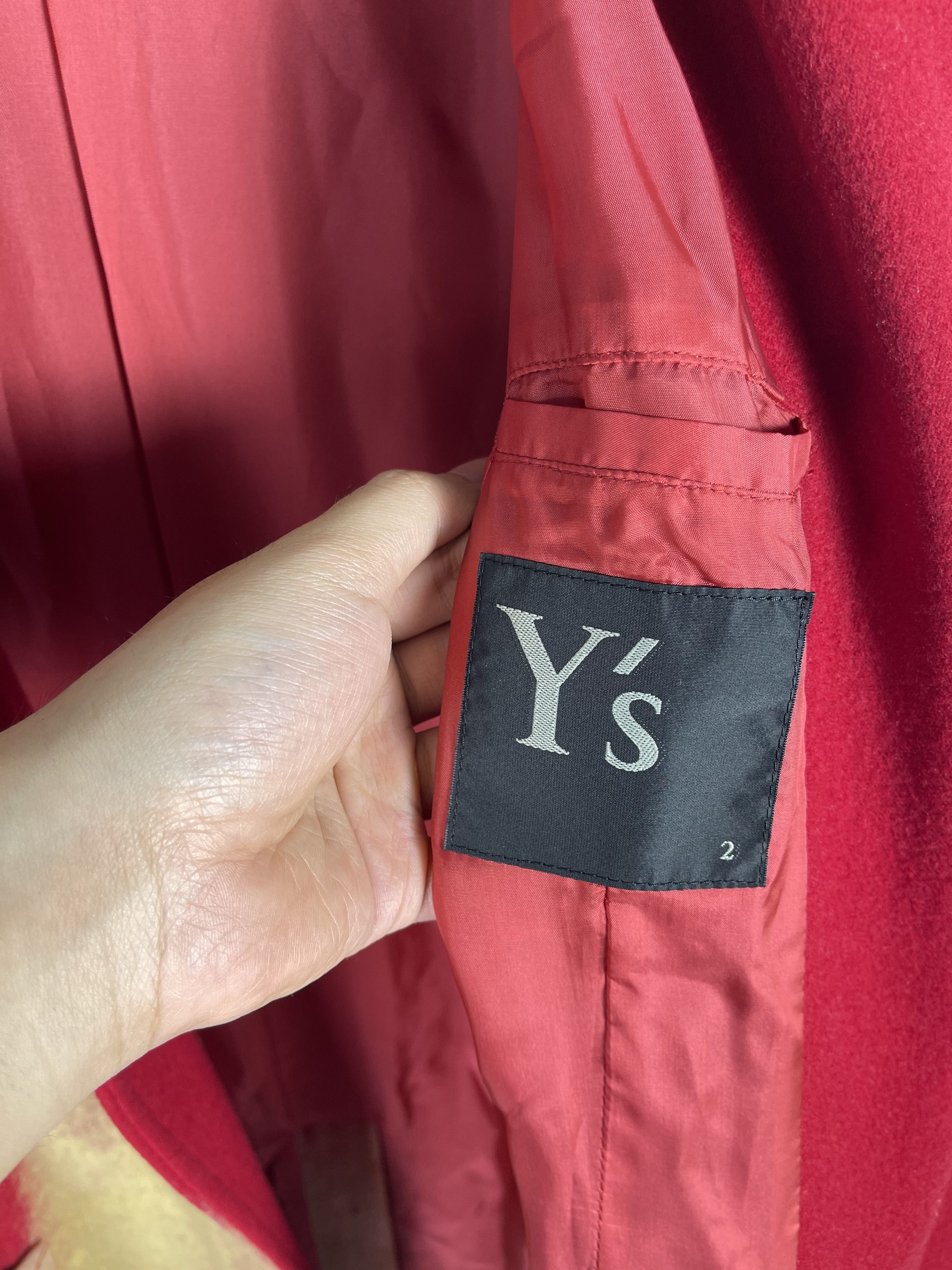 Yohji Yamamoto Yohji Yamamoto Y's SS08 Bleached Red Coat Size US M / EU 48-50 / 2 - 7 Thumbnail