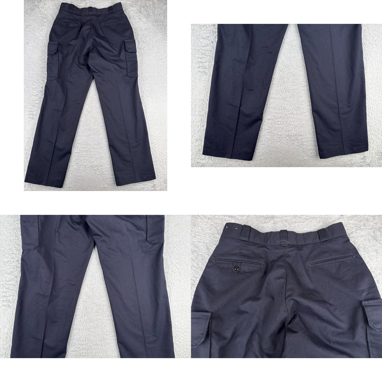 Vintage Elbeco Pants Women 16 Blue Cargo Straight Leg Polyester Blend Twill Tactical LEO Size 38" / US 16 / IT 52 - 9 Thumbnail
