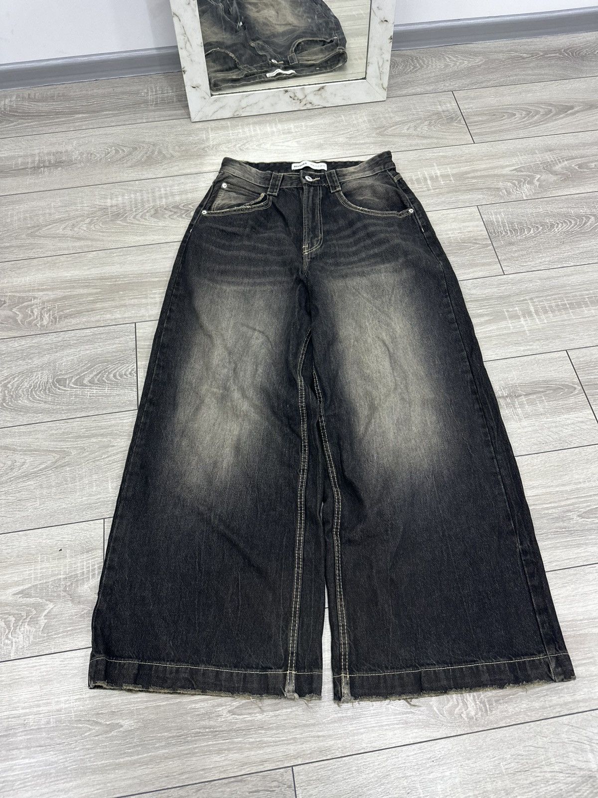 Vintage Baggy JNCO Style Jeans Japanese Brand Wide Y2K Hip Hop Rap Size US 30 / EU 46 - 5 Thumbnail