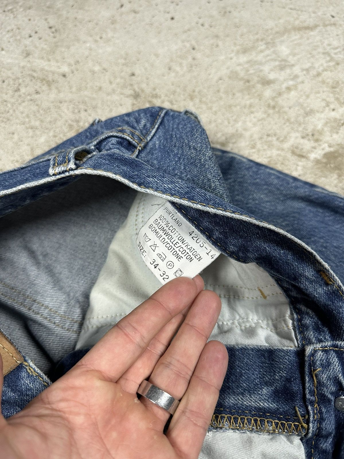 Lee × Vintage Vintage Y2K Lee Rider Portland Baggy Denim Pants Jeans Size US 32 / EU 48 - 9 Thumbnail