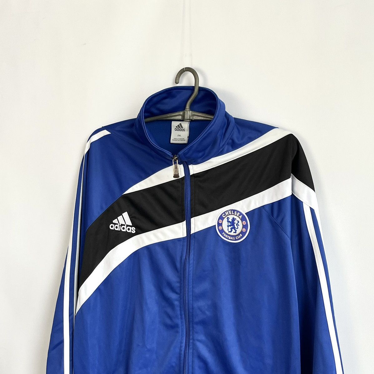 Adidas × Chelsea Soccer × Vintage Vintage Adidas Chelsea 2000s Fleece Jacket Zip Soccer Size US XL / EU 56 / 4 - 2 Thumbnail