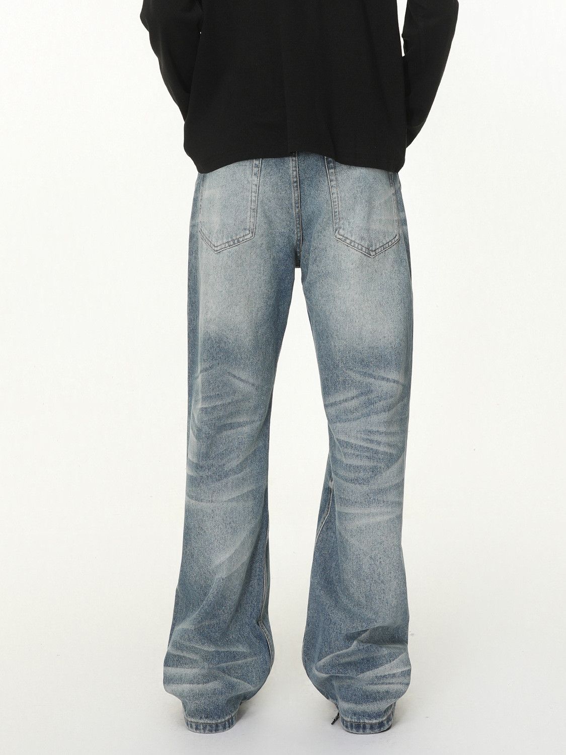 Jean Men's American Vibe Washed Loose-Fit Straight-Leg Jeans Size US 32 / EU 48 - 5 Thumbnail