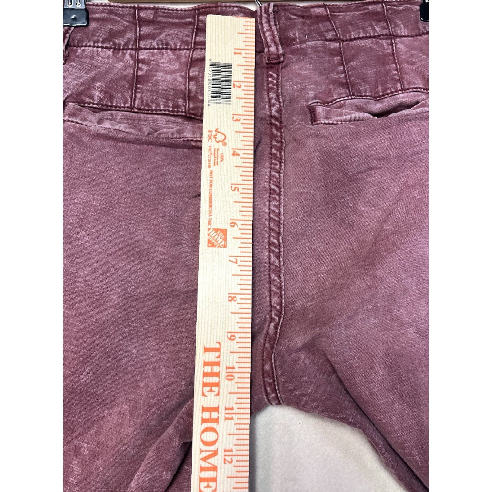 Vintage Anthropologie Pilcro Demilune Boot Utility Flare Pants Plum 00 Women Size 24" / US 00 / IT 34 - 4 Thumbnail