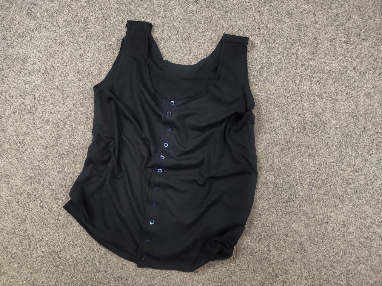 Dolce & Gabbana Vintage 90's Dolce & Gabbana Intimo Tank Tops button Blue Size M / US 6-8 / IT 42-44 - 3 Thumbnail