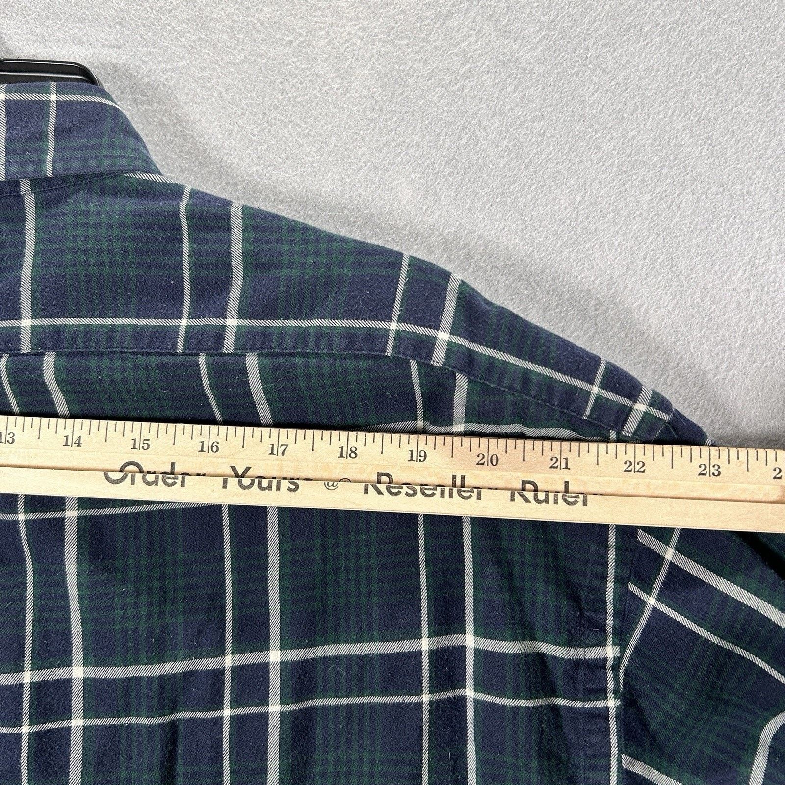 Lauren Ralph Lauren Ralph Lauren Blaire Large Blue Green Plaid Button Down Shirt Size US XL / EU 56 / 4 - 8 Thumbnail