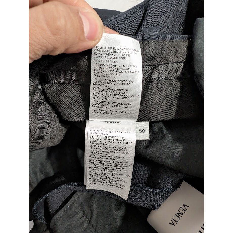 Bottega Veneta o1rshd1 Double Cotton Canvas Trousers in Black Size US 34 / EU 50 - 20 Thumbnail