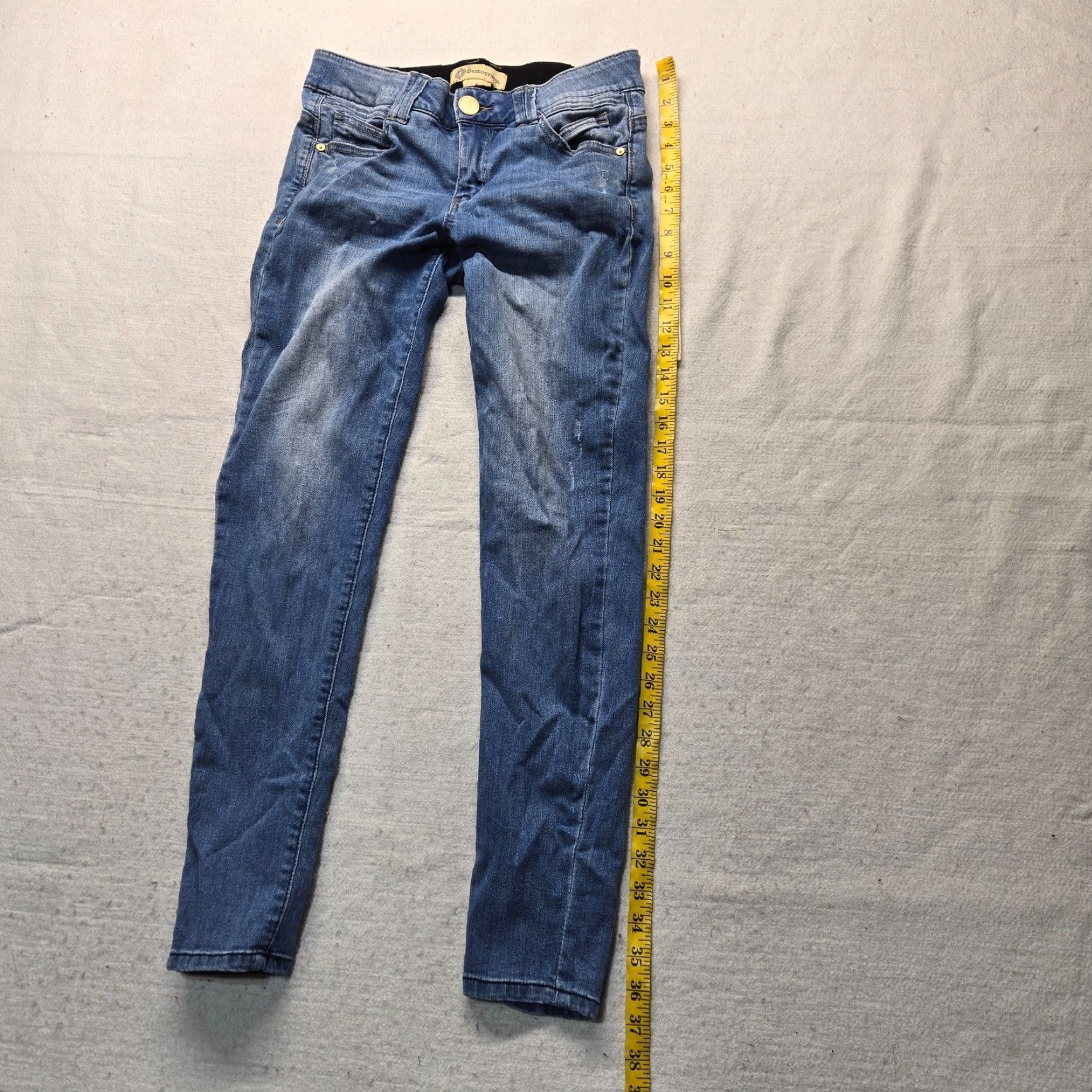 Vintage Democracy Jeans Blue Skinny Denim Stretch Pants Adult Women's 6 Jeans Women Skinny Blue 6 Democracy Jeans Skinny Womens 6 Size 28" / US 6 / IT 42 - 7 Thumbnail
