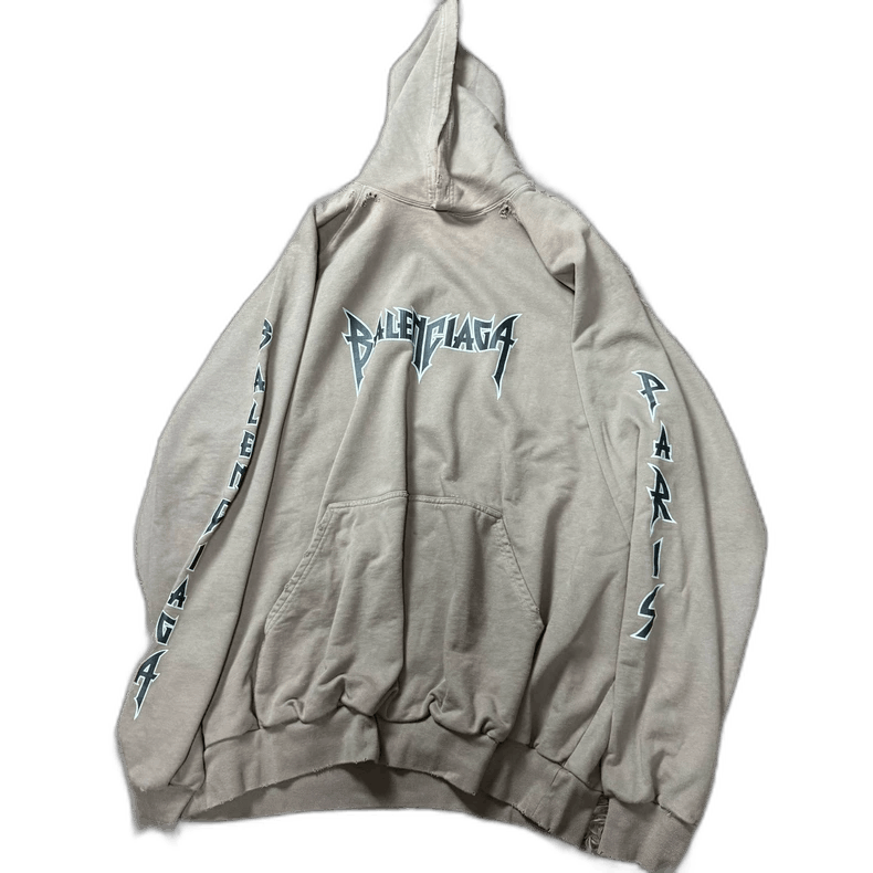 Balenciaga Paris Lightning Print Hoodie
