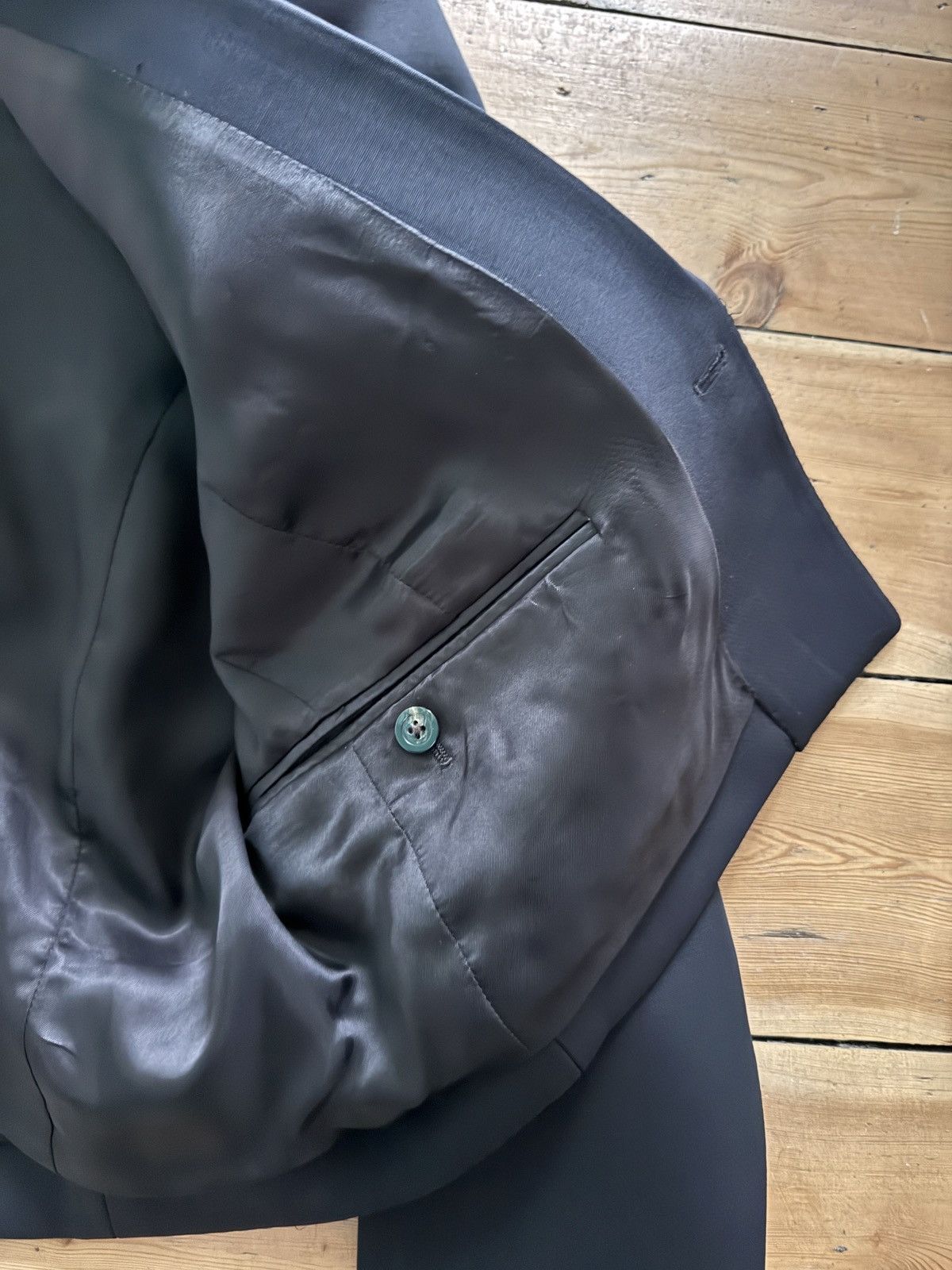 Rick Owens LAST DROP Alice jacket with Neue shoulders, silk / wool Size 40S - 5 Thumbnail