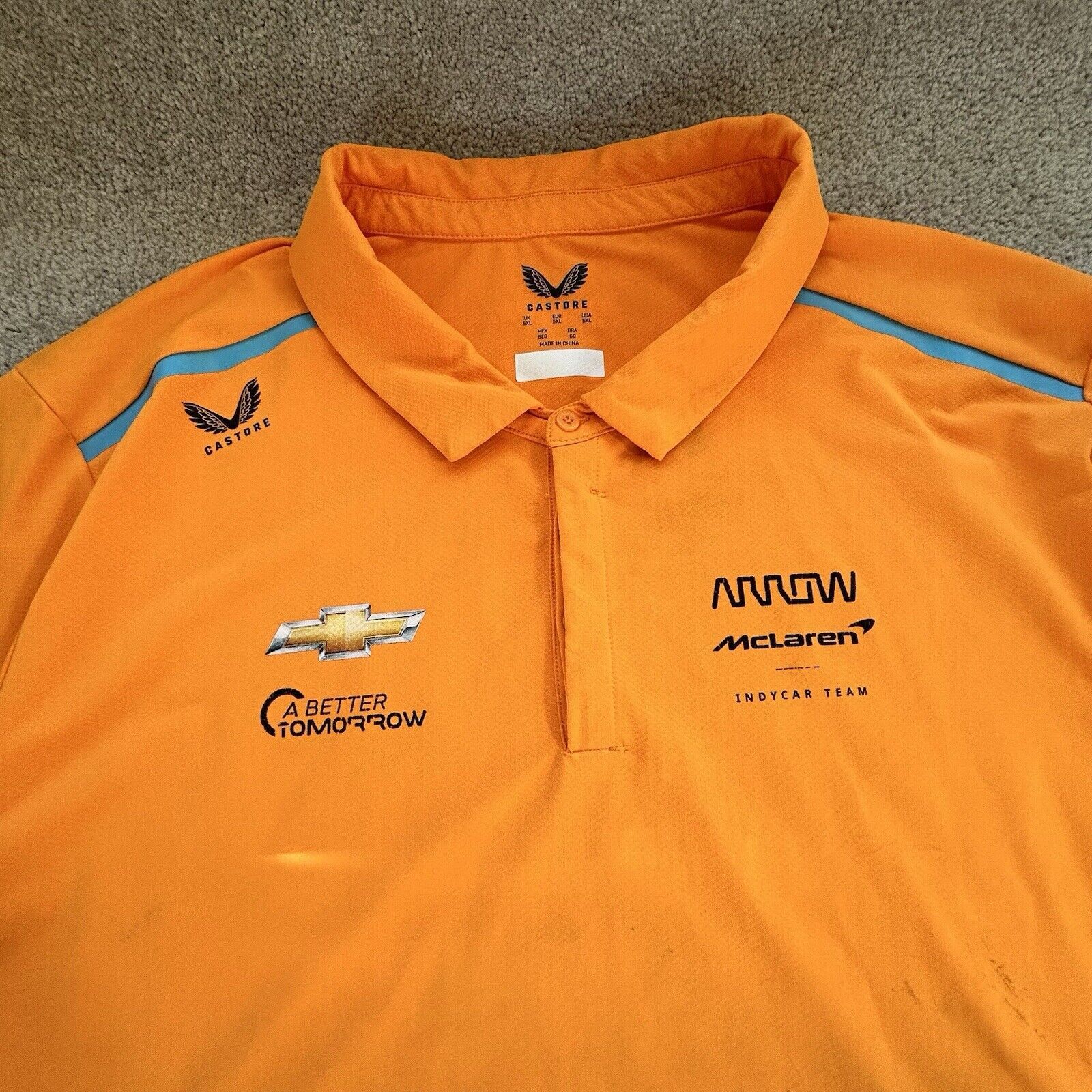 Malcolm McLaren McLaren Castore Indy Car Racing Polo Shirt Adult 5XL F1 Size US XXL / EU 58 / 5 - 3 Thumbnail