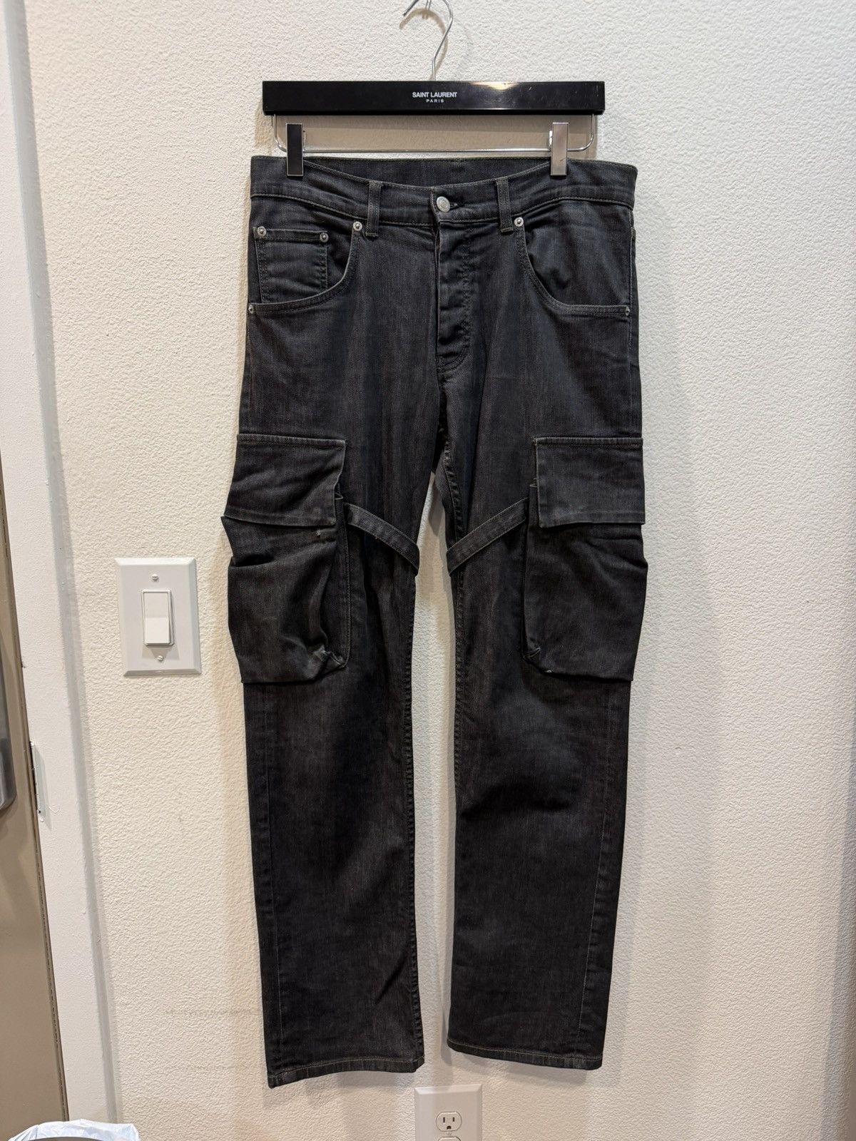 AW04 Bondage Cargo Denim Jeans 29