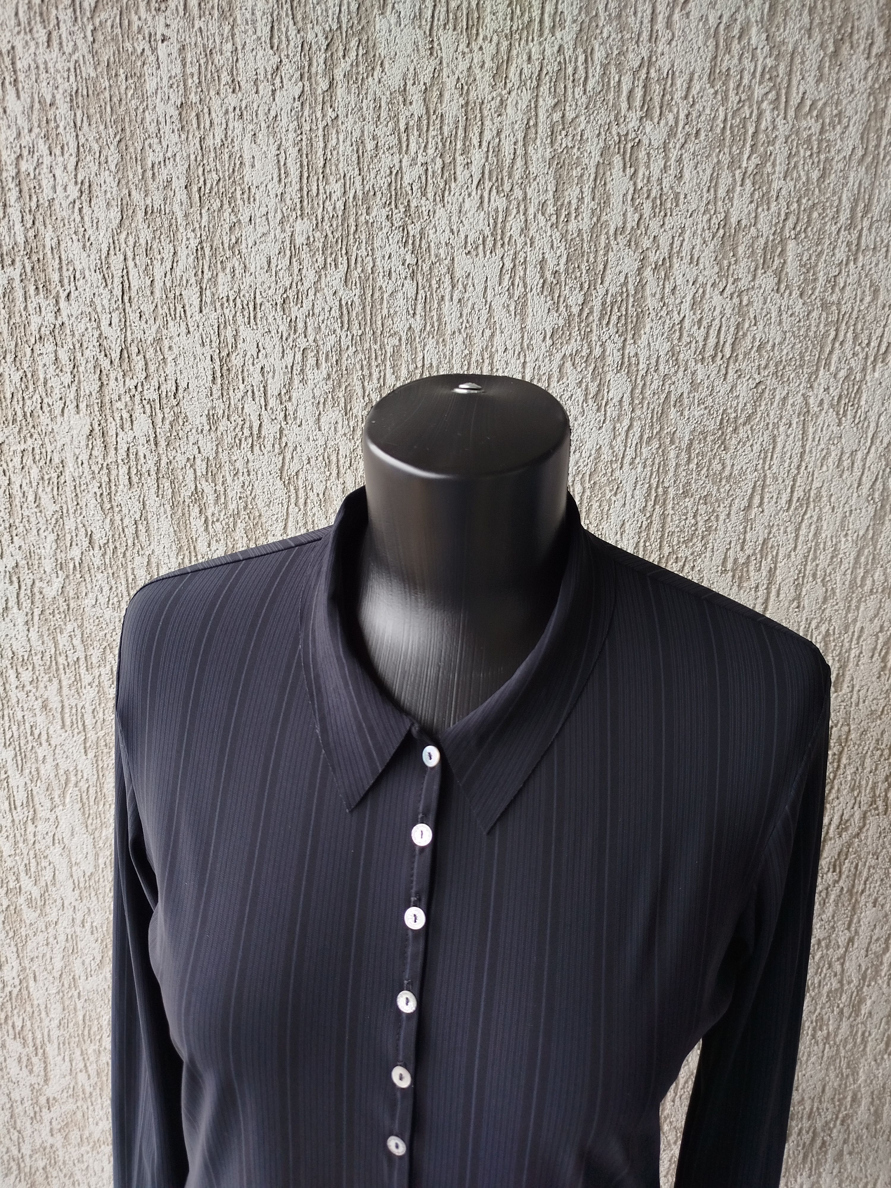 Marithe + Francois Girbaud Shirt Top Striped Button Up Jersey Vintage Y2K Size L Size L / US 10 / IT 46 - 3 Thumbnail
