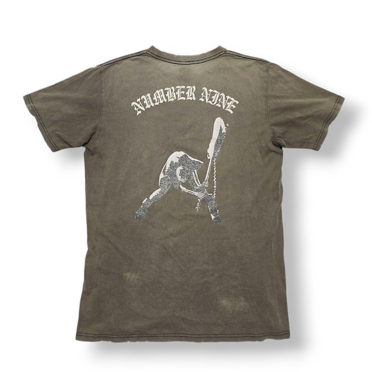 Number (N)ine Number (N)ine 04SS DREAM THE CLASH SKULL SHIRT Gray 