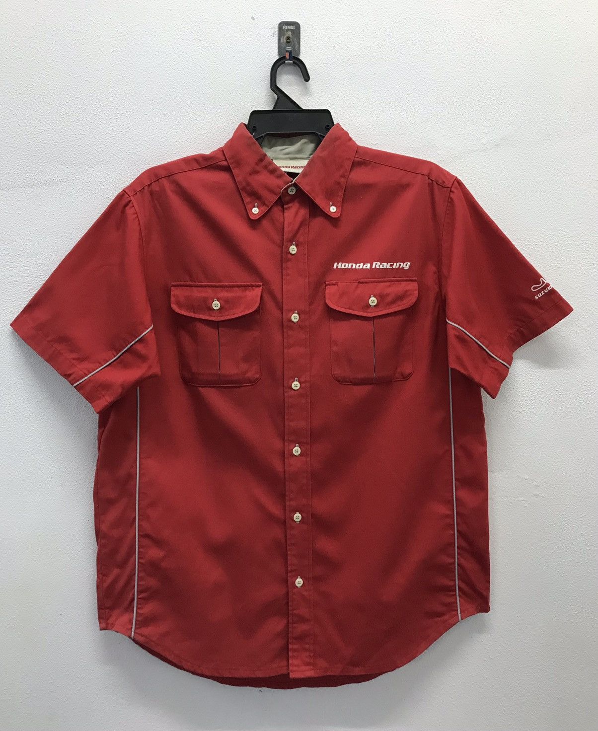 Honda × Japanese Brand × Vintage Vintage Honda Racing Suzuka Circuit Made In Japan Shirt Size US M / EU 48-50 / 2 - 1 Thumbnail