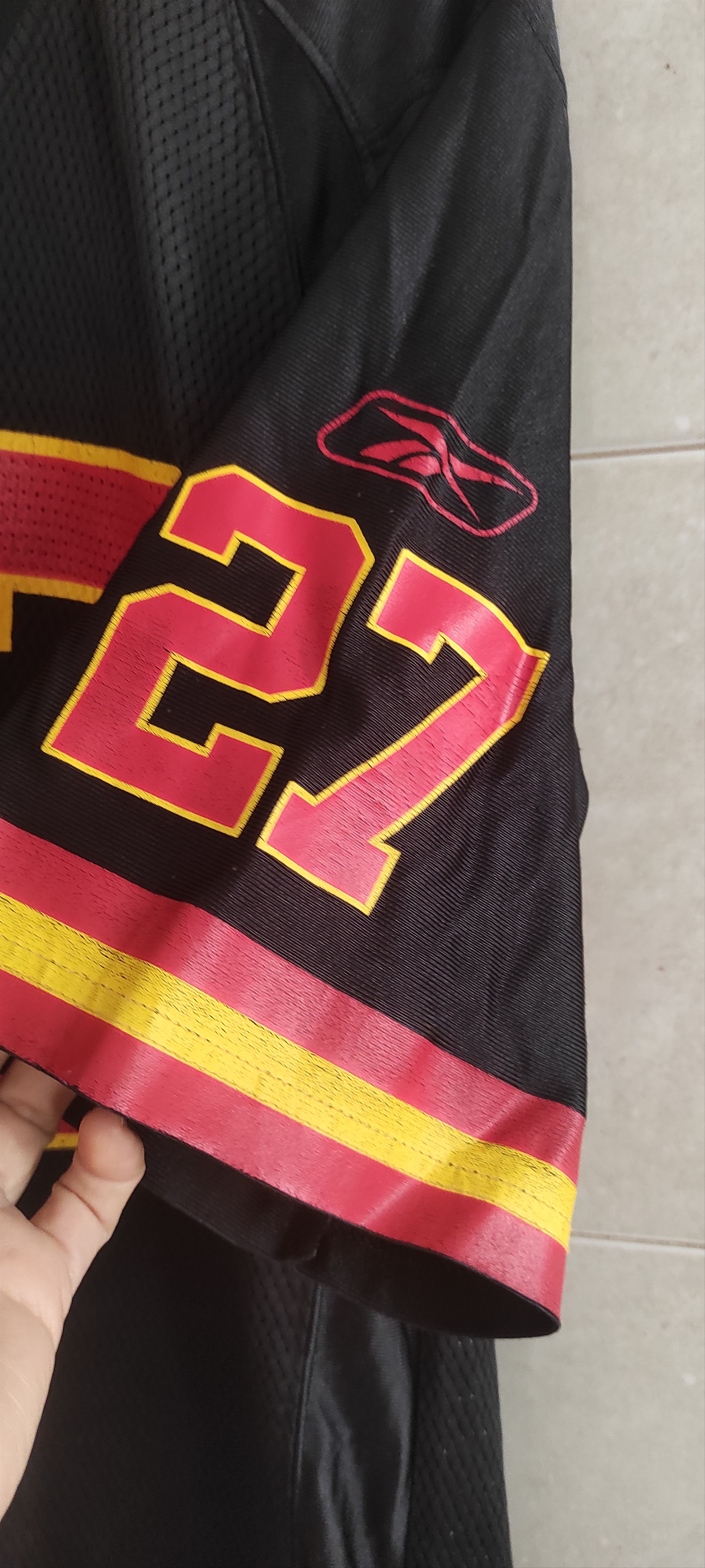 NFL × Reebok × Vintage Reebok NFL Kansas City Chiefs L Johnson #27 Mesh Jersey Size US M / EU 48-50 / 2 - 7 Thumbnail