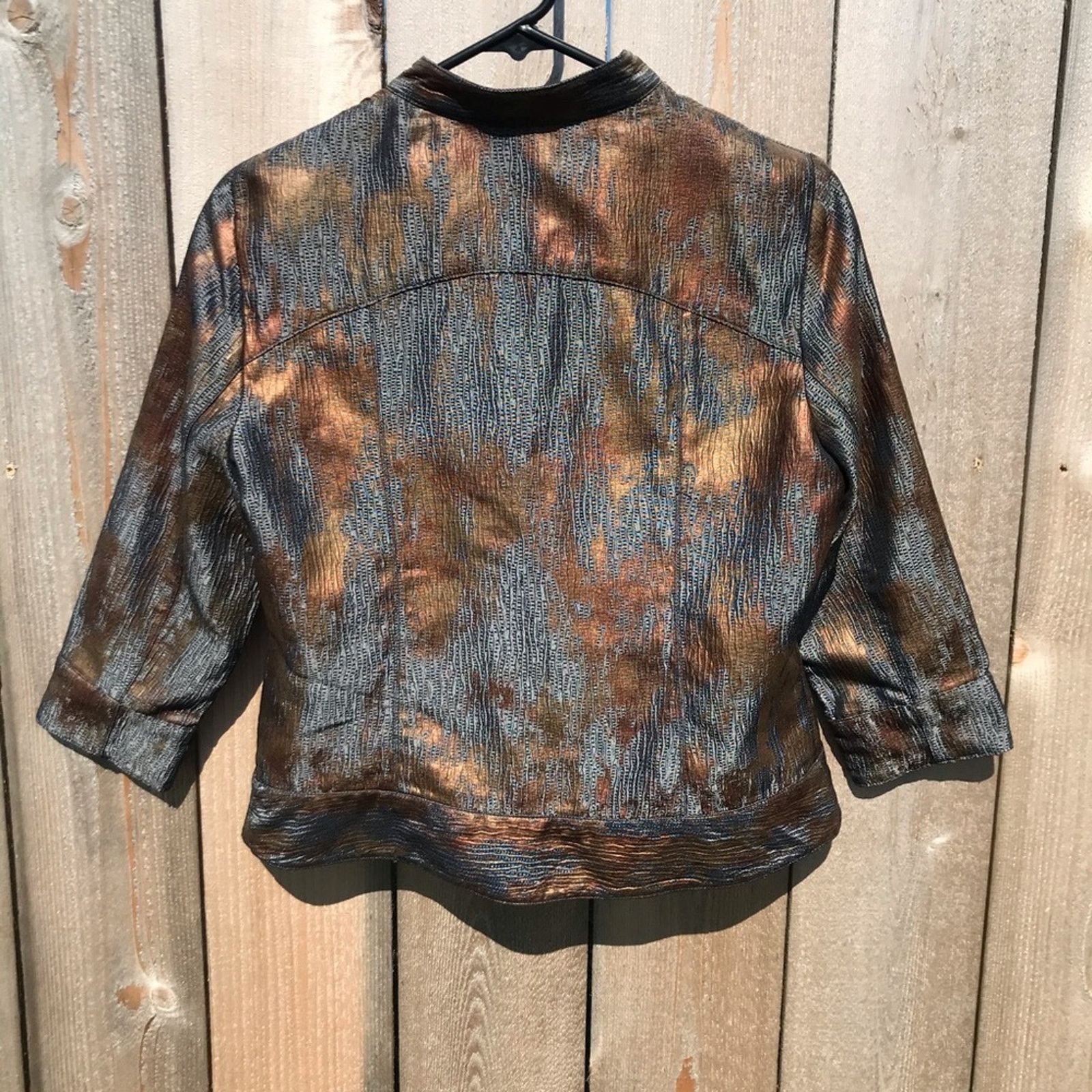 Other Ruby Rd metallic print front zip jacket women's 10P Size L / US 10 / IT 46 - 3 Thumbnail