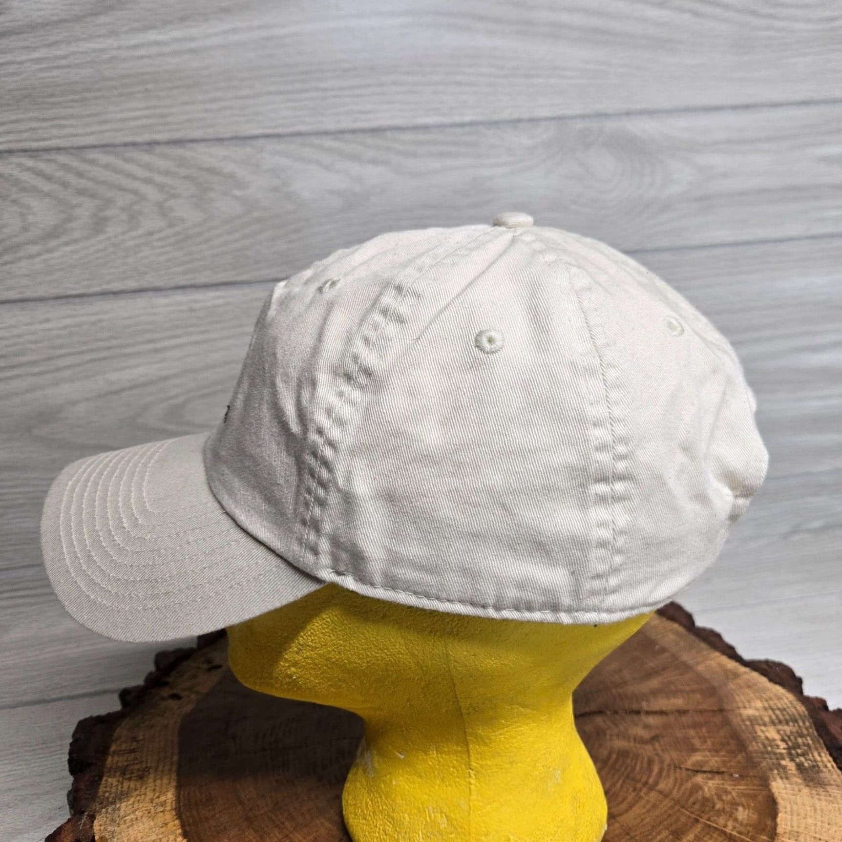 Vintage Vineyard 1642 Tan Dad Hat Blue Adjustable Baseball Cap Size ONE SIZE - 4 Thumbnail