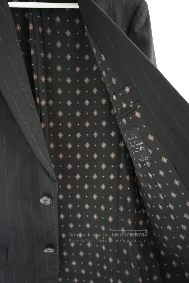 Yohji Yamamoto size 2 12aw Diamond Full Print Lined blazer