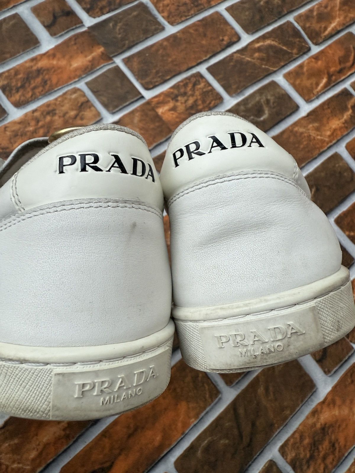 Prada ⚪️❕ downtown luxury trainers Size US 10 / EU 43 - 14 Thumbnail