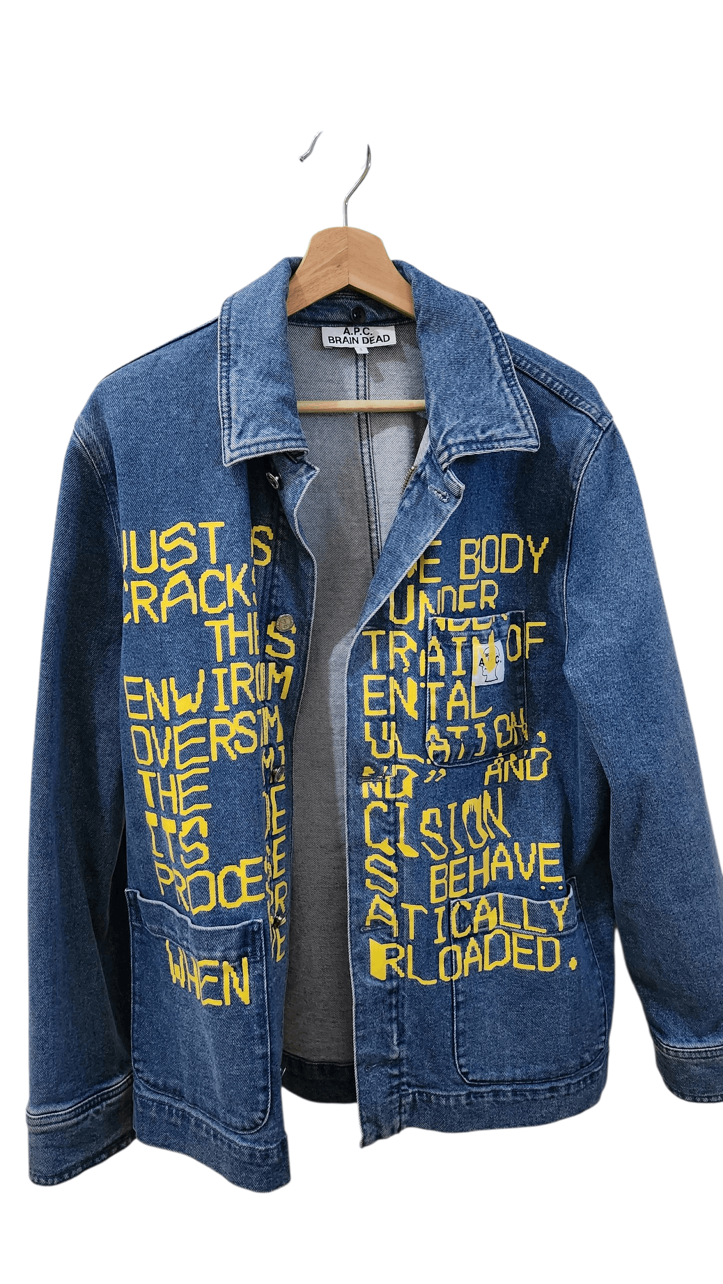 A.P.C. × Brain Dead Denim jacket Size US S / EU 44-46 / 1 - 1 Thumbnail