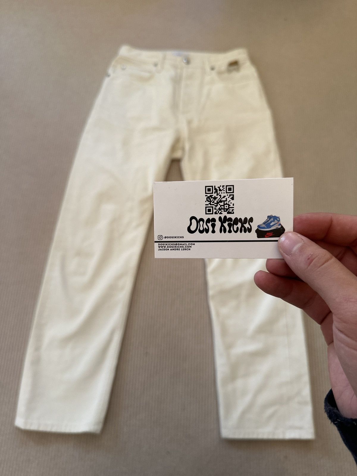 Rhude White Denim Rhude Jeans Size 30 Size US 30 / EU 46 - 5 Thumbnail