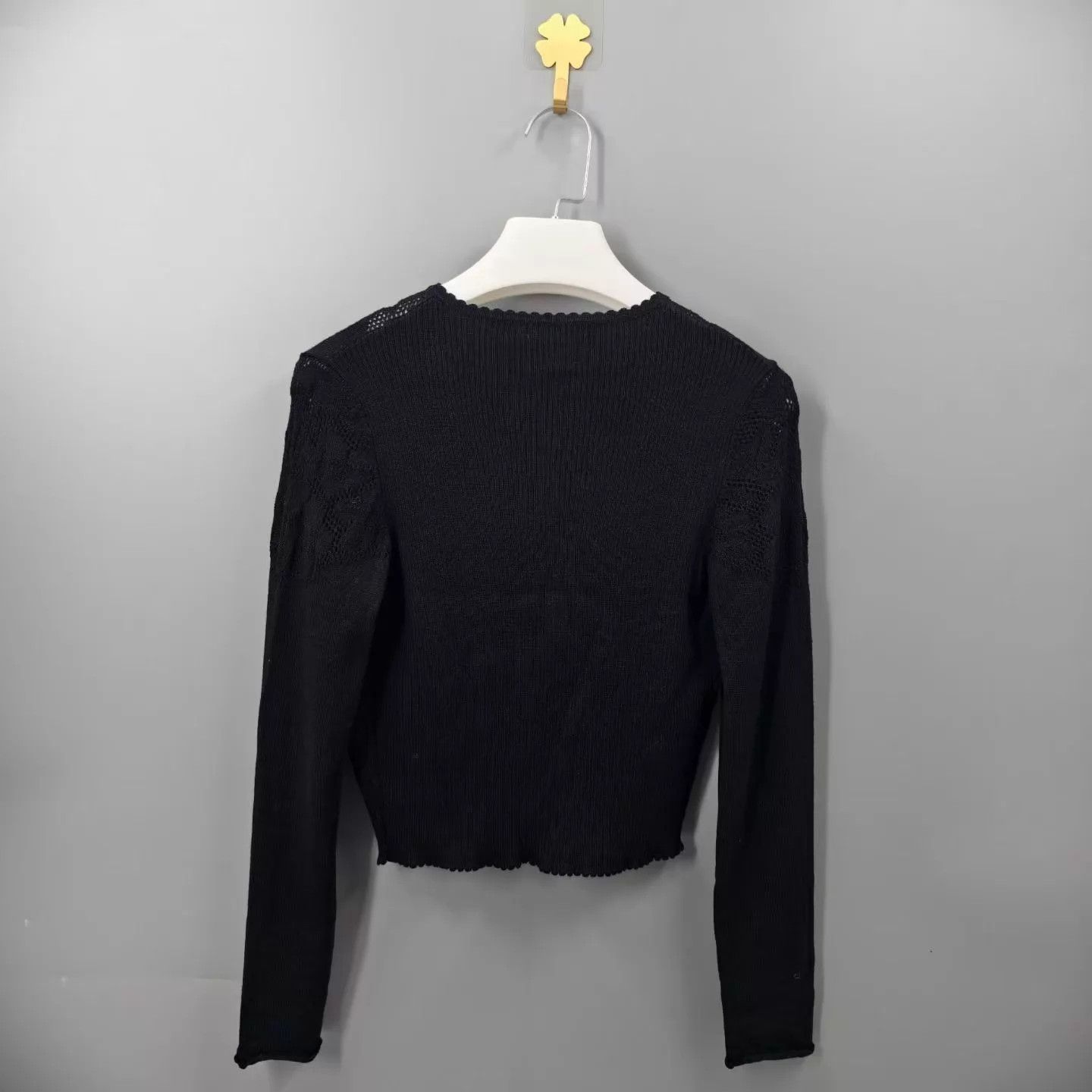 Miu Miu MIU MIU Black Lace Cardigan 42 99 Size M / US 6-8 / IT 42-44 - 2 Thumbnail