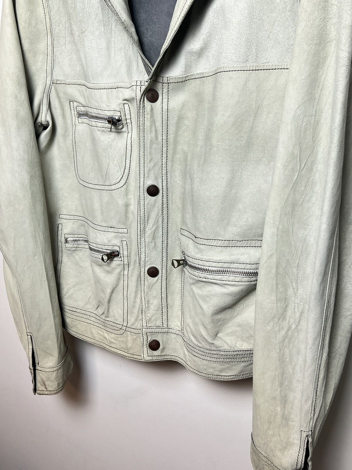 Giorgio Armani armani y2k reversible leather/suede jacket Size US L / EU 52-54 / 3 - 15 Thumbnail