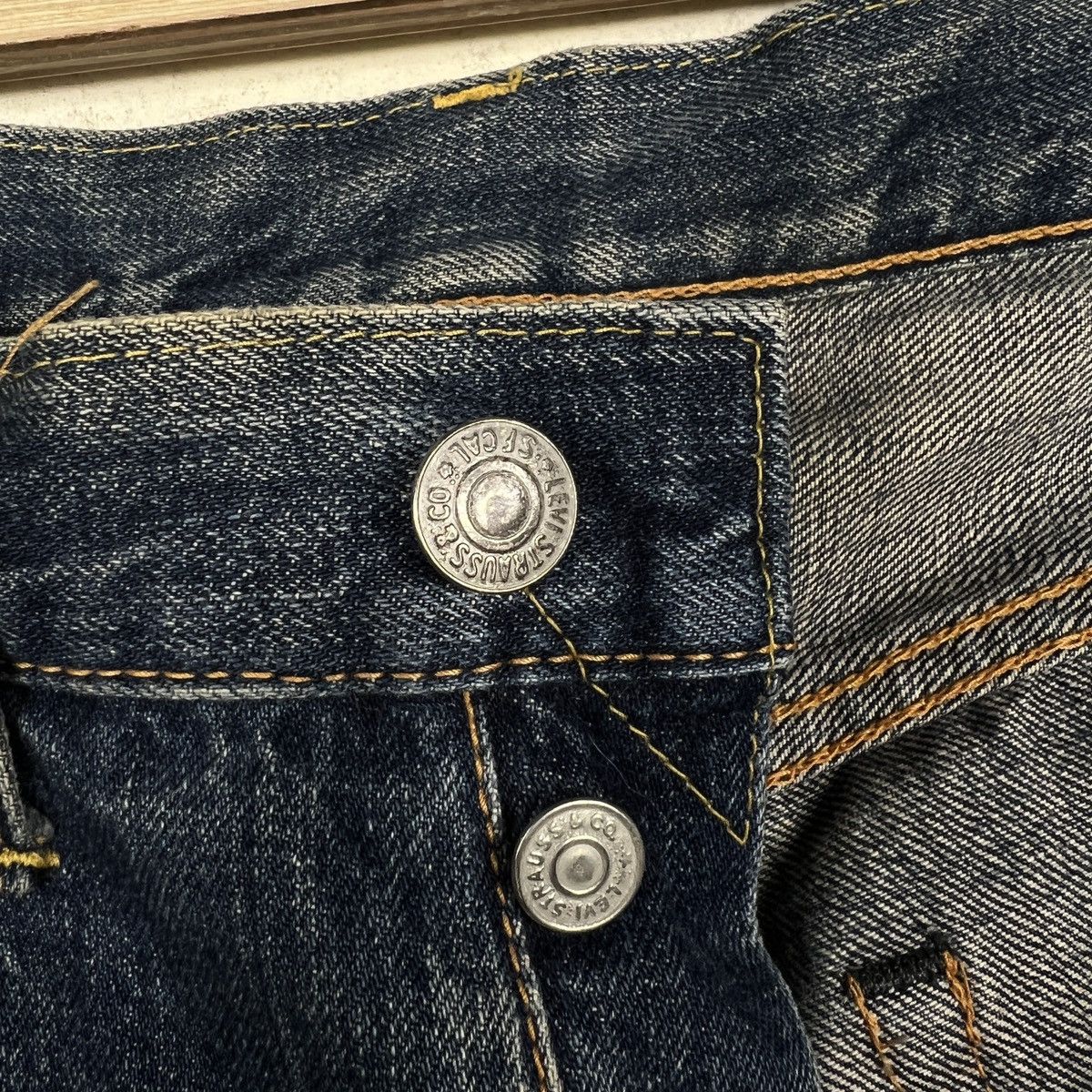 Levi's Vintage Clothing 90s Levis Lvc Lot 66501 Big E Selvedge Denim Jeans Size US 30 / EU 46 - 11 Thumbnail