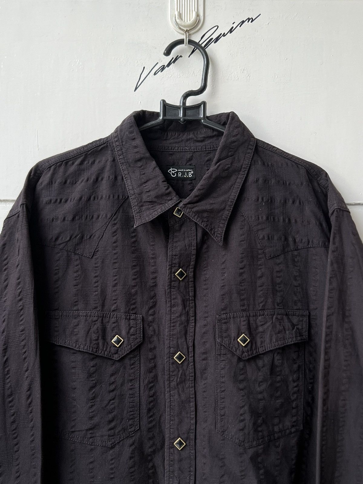 Real Japan Blues RJB Japanese Brand Brown Shirt Size US S / EU 44-46 / 1 - 3 Thumbnail