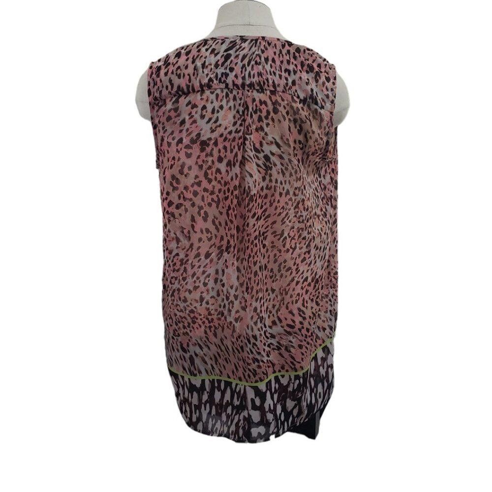 Designer CT1778 Cabi Sleeveless Animal Print Lightweight Top S Size S / US 4 / IT 40 - 5 Thumbnail