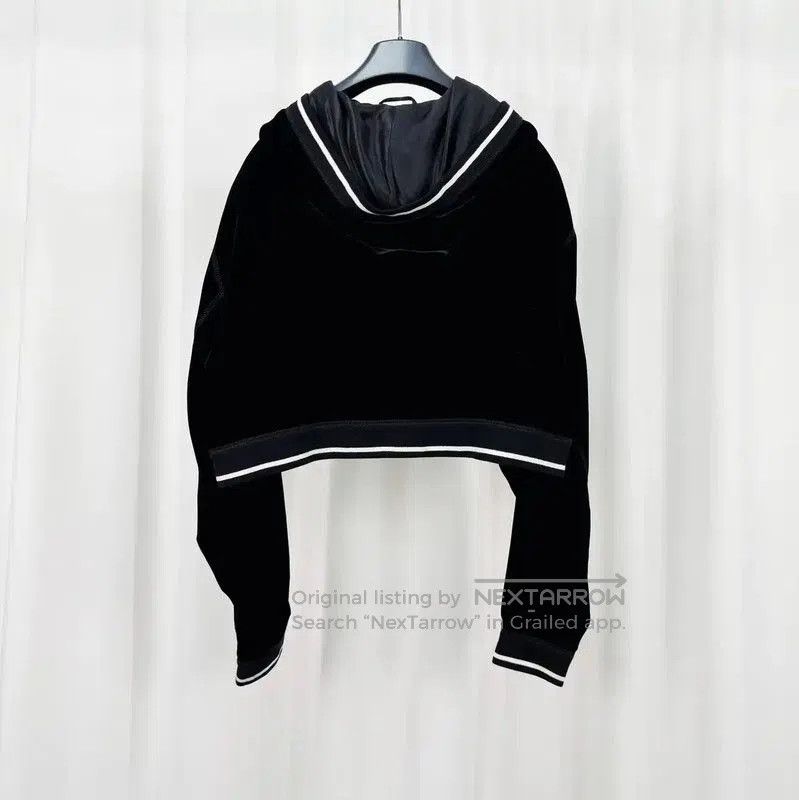Miu Miu Miu Miu Black Cropped Jacket with Embroidery . Size XL / US 12-14 / IT 48-50 - 2 Thumbnail