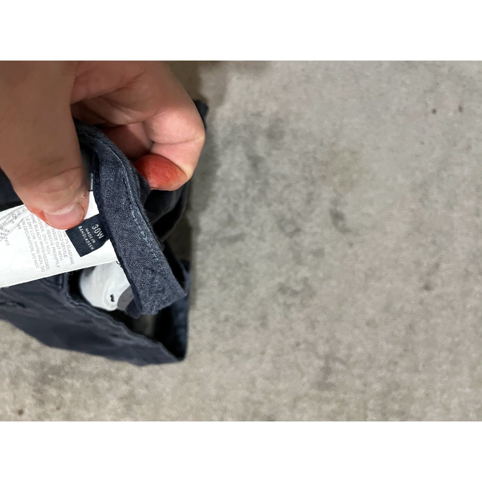 Nautica Nautica Navy Blue Men Shorts Size 30W The Deck Short Classic Fit Distressed Soli Size US 30 / EU 46 - 4 Thumbnail
