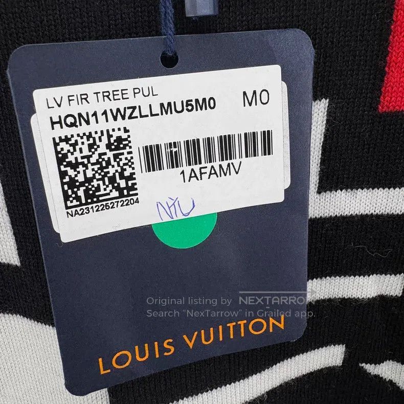 Louis Vuitton Louis Vuitton Black and white jacquard logo sweater Size US M / EU 48-50 / 2 - 3 Thumbnail