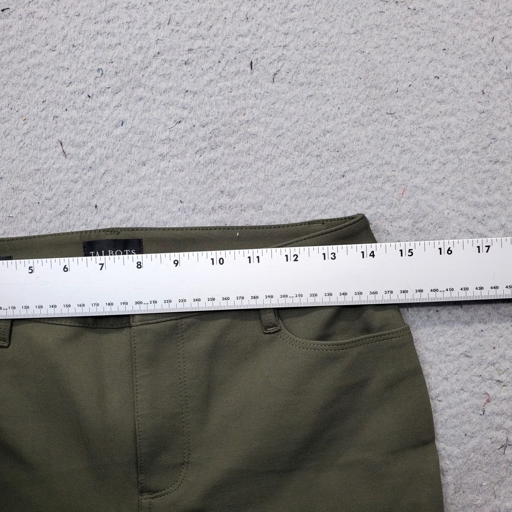 Talbots Talbots Womens 2P Petite Green Soho 5 Pocket Jegging Pants Slim Fit Size 26" / US 2 / IT 38 - 6 Thumbnail