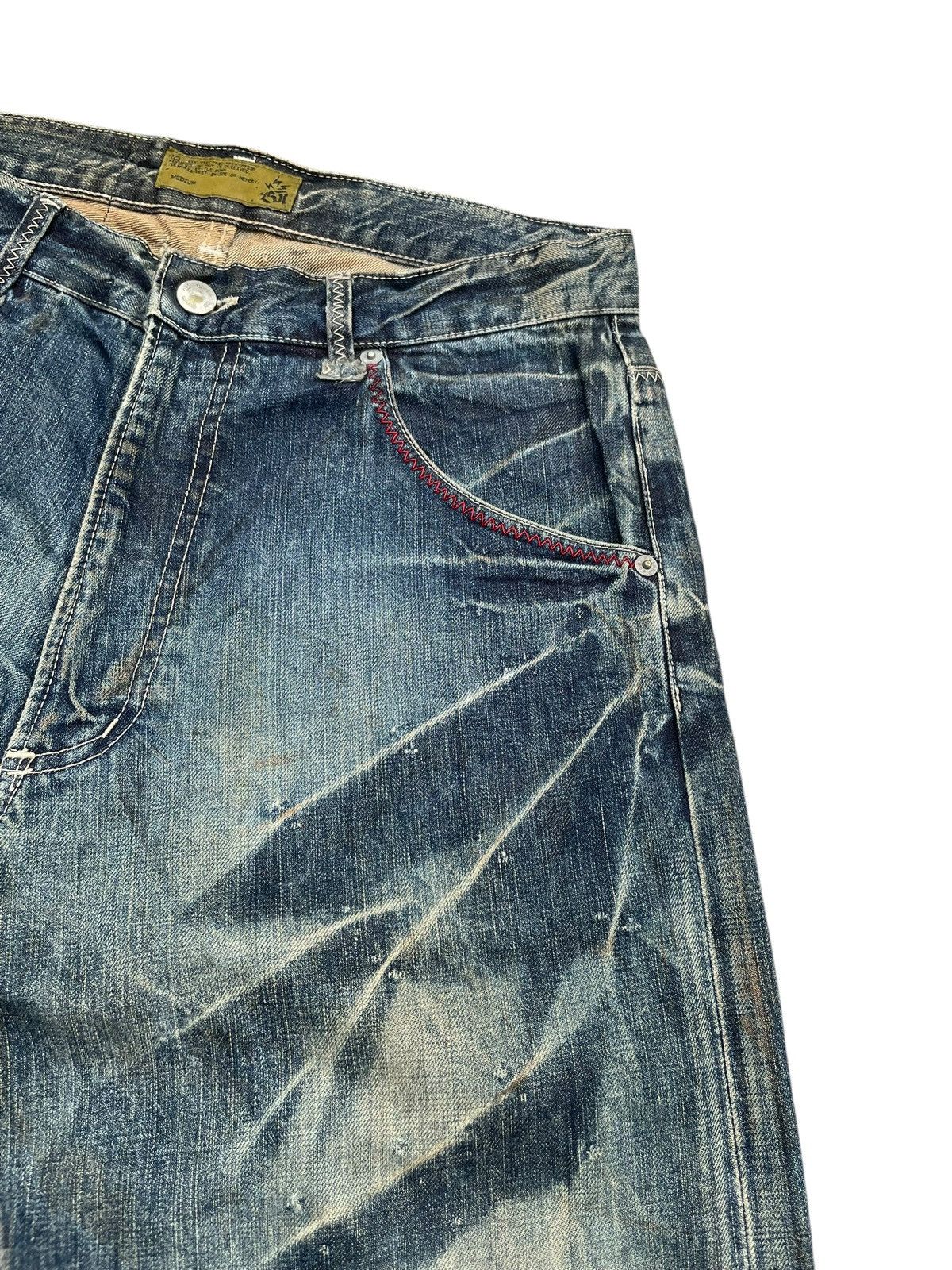 BAL × Japanese Brand Vintage Bal Denim Faded & Distresed Size US 31 - 5 Thumbnail
