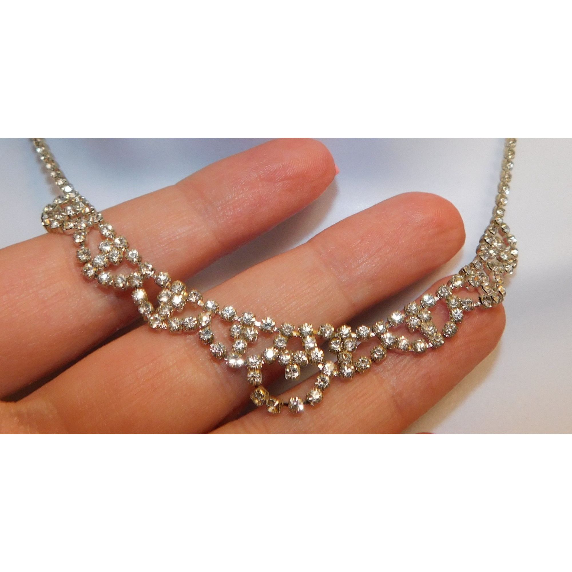 Other Dainty Princess Rhinestone Necklace Size ONE SIZE - 5 Thumbnail