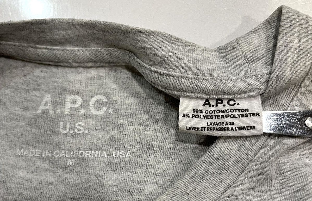 A.P.C. × Designer A.P.C SAN FRANCISCO CALIFORNIA USA SPELL OUT LOGO TSHIRT Size US M / EU 48-50 / 2 - 5 Thumbnail