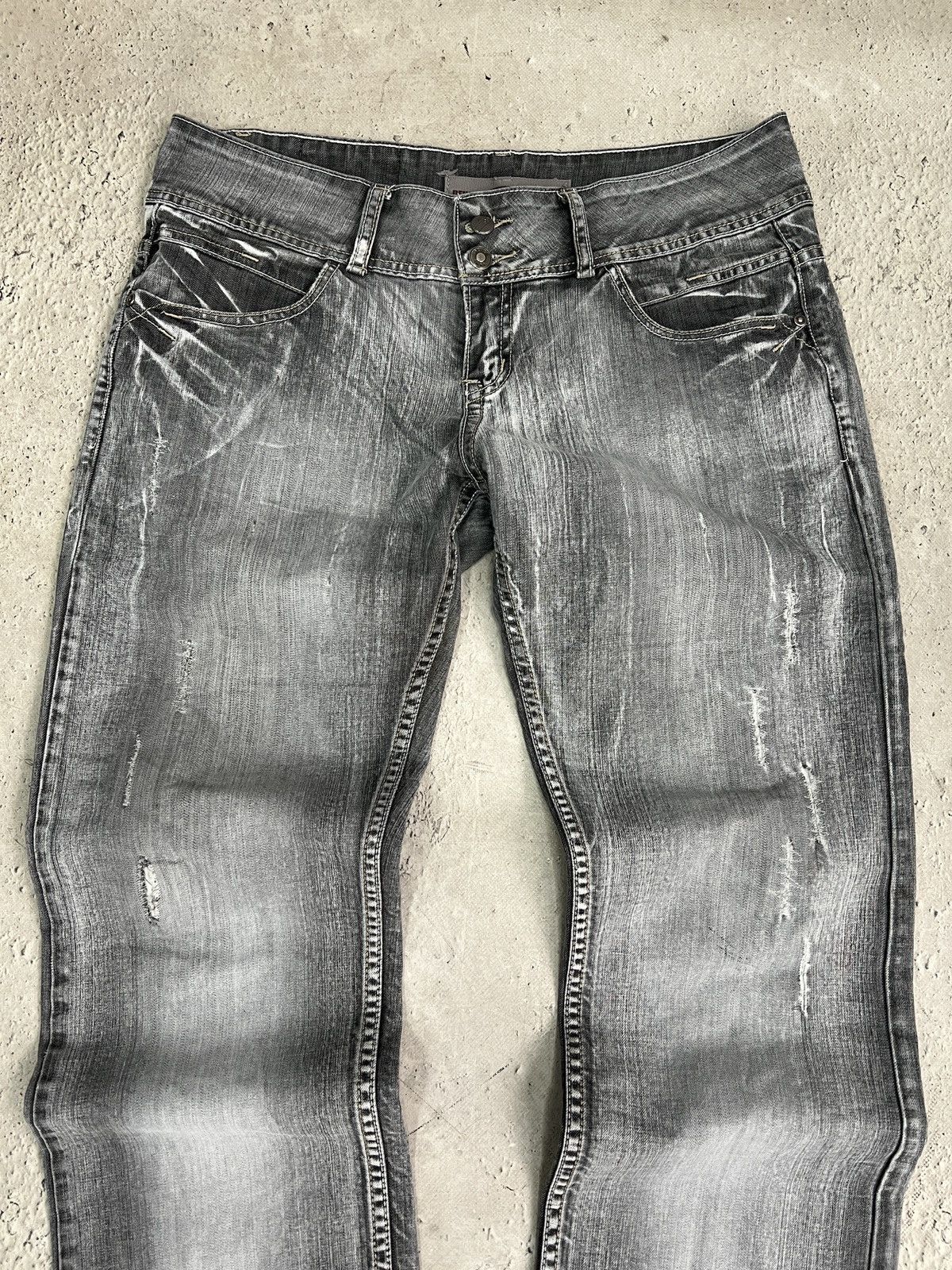 Junya Watanabe Vintage washed flared flared jeans junya watanbe style y2k Size US 34 / EU 50 - 2 Thumbnail