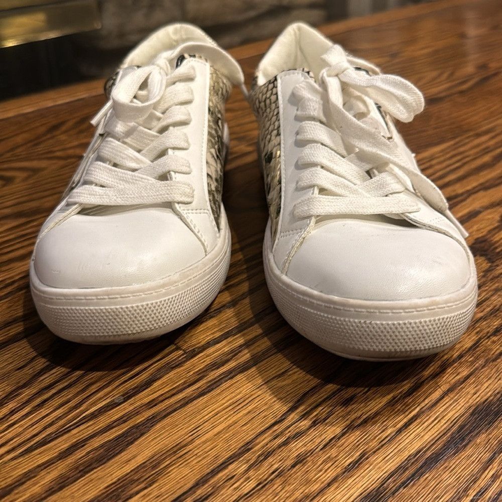 Steve Madden Steve Madden Women’s 8 Leather Sneakers Faux Snake Skin Sta Size US 8 / IT 38 - 5 Thumbnail