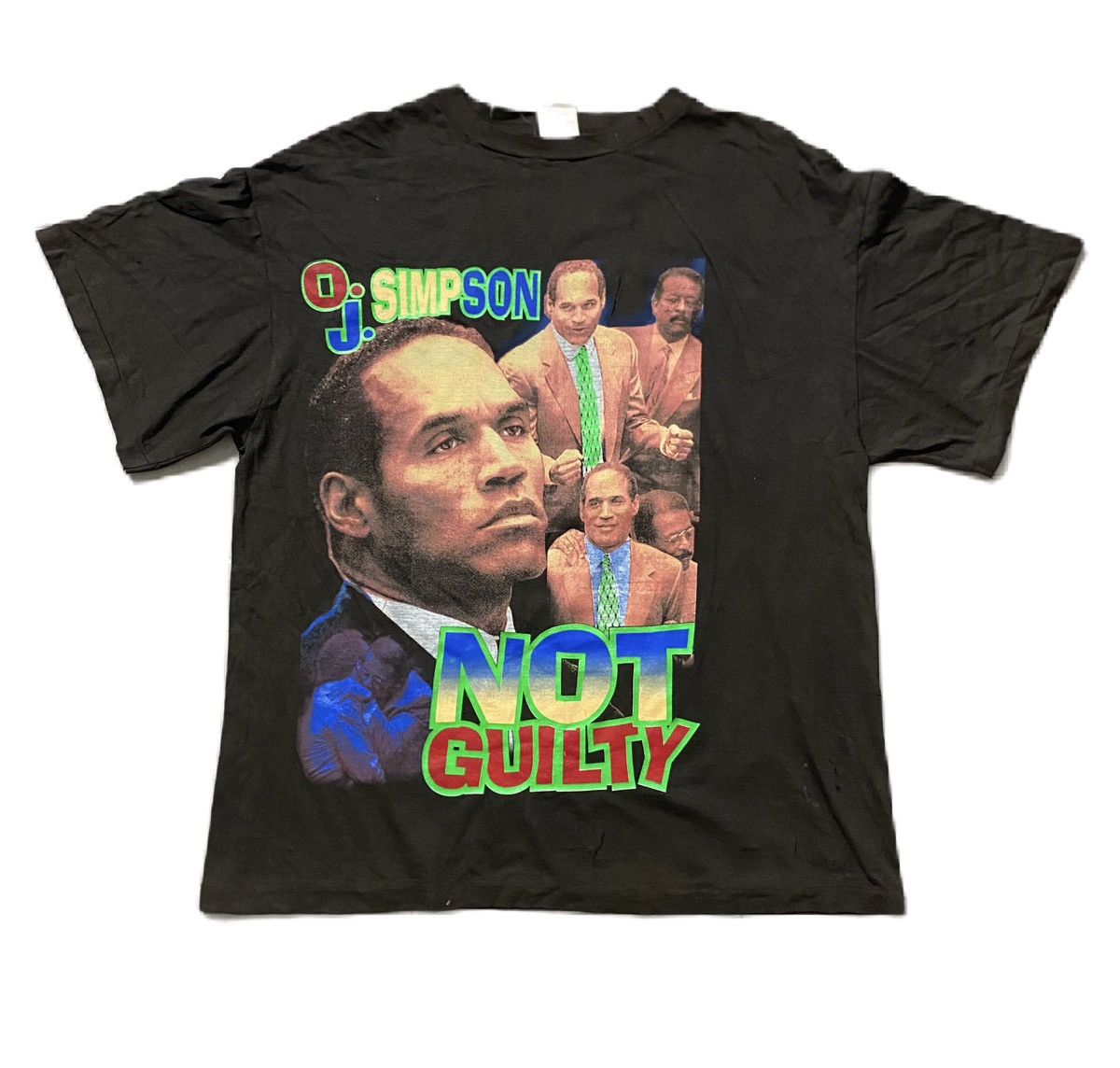 Vintage DRY ROT VINTAGE 90s OJ SIMPSON NOT GUILTY Size US XXL / EU 58 / 5 - 1 Thumbnail