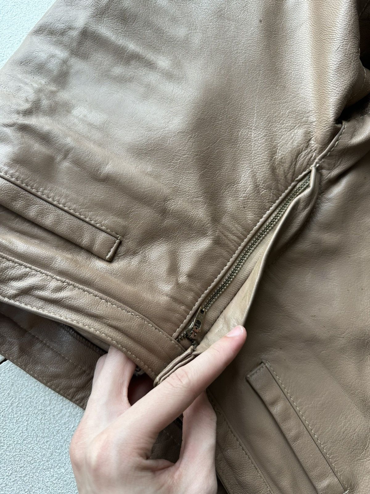 Leather × Vintage 🚨Vintage leather pants motorcycles BROWN LUXURY Y2K Size 25" / US 0 / IT 36 - 5 Thumbnail