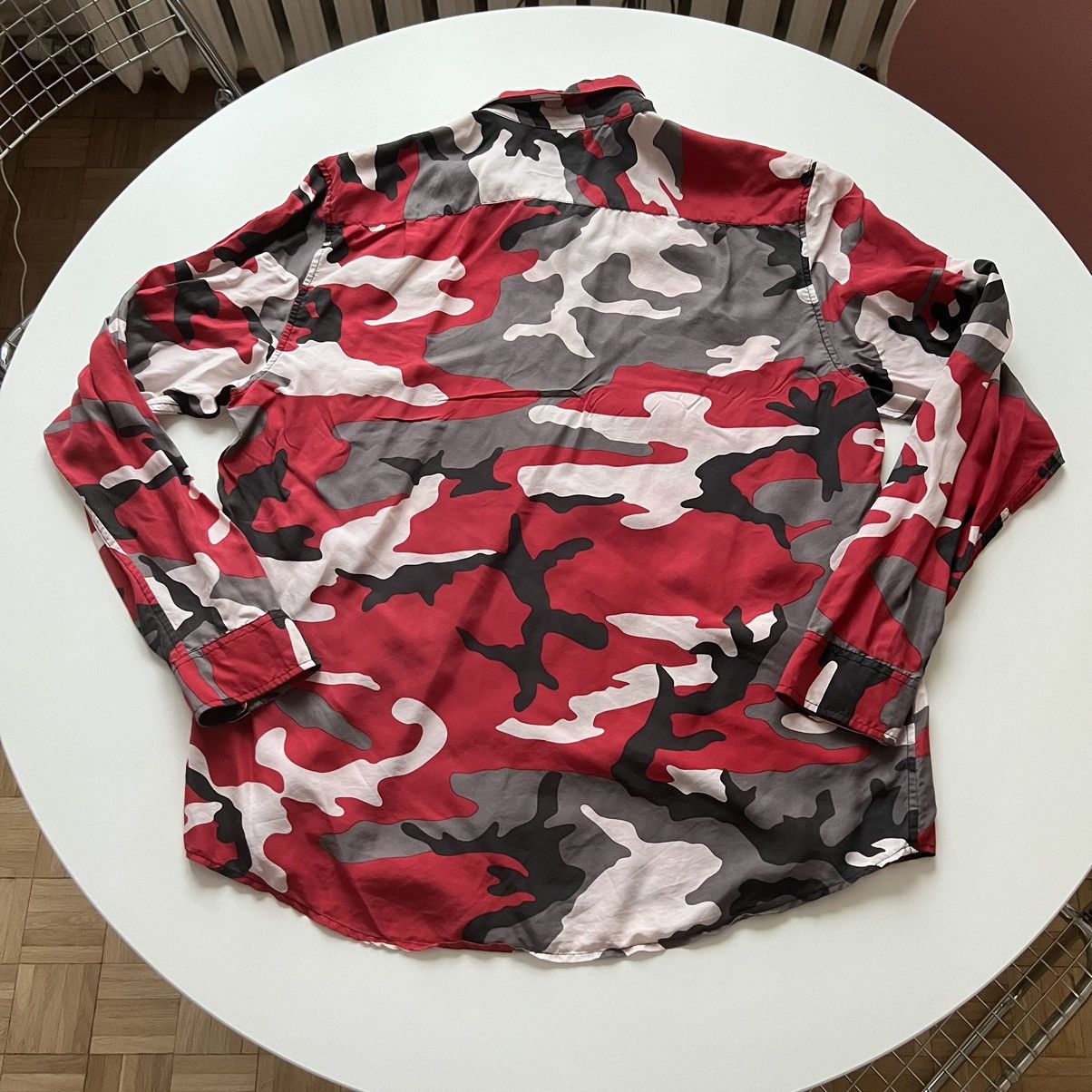 Supreme Supreme Silk Camo Shirt Red Camo L Size US L / EU 52-54 / 3 - 4 Thumbnail
