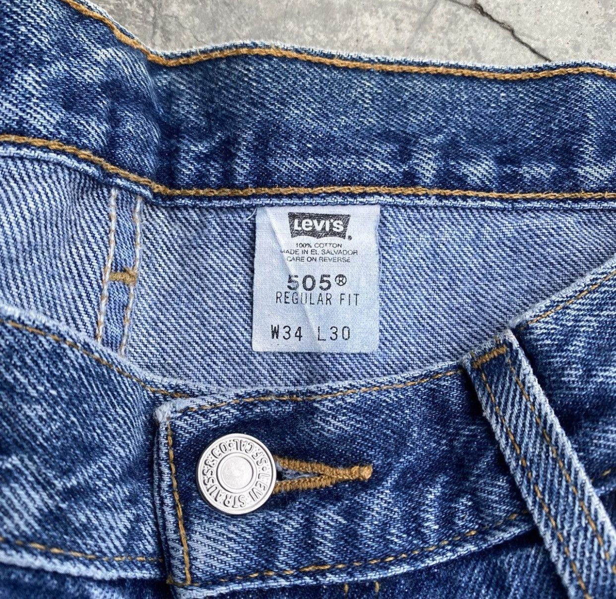 Levi's Vintage Distressed Levis Lot 505 Jeans Size US 34 / EU 50 - 10 Thumbnail