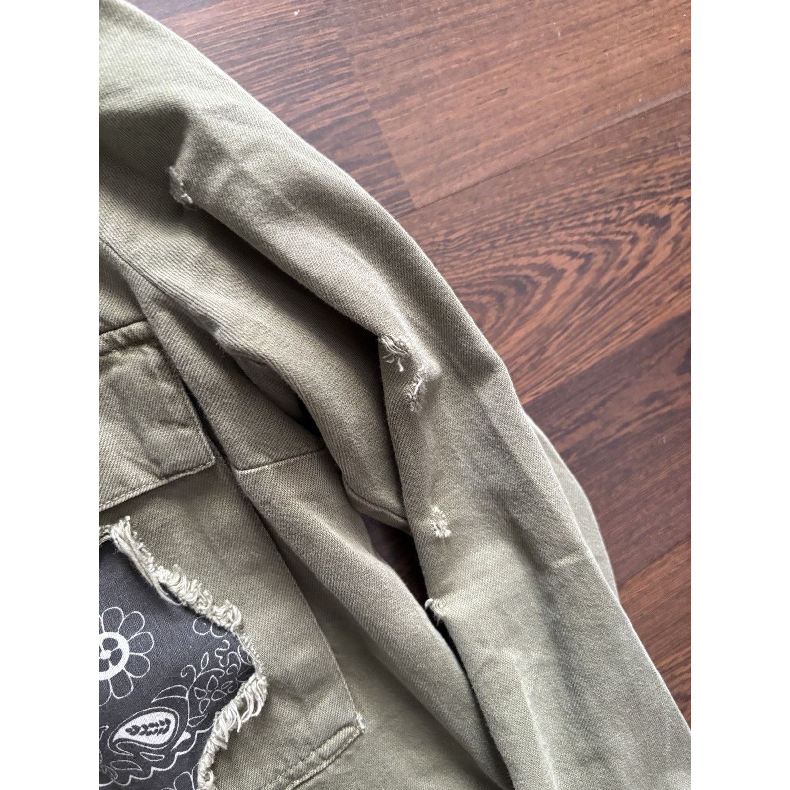 Zara 2017Zara Guns N Roses Military Utility Jacket Distressed S Size S / US 4 / IT 40 - 9 Thumbnail