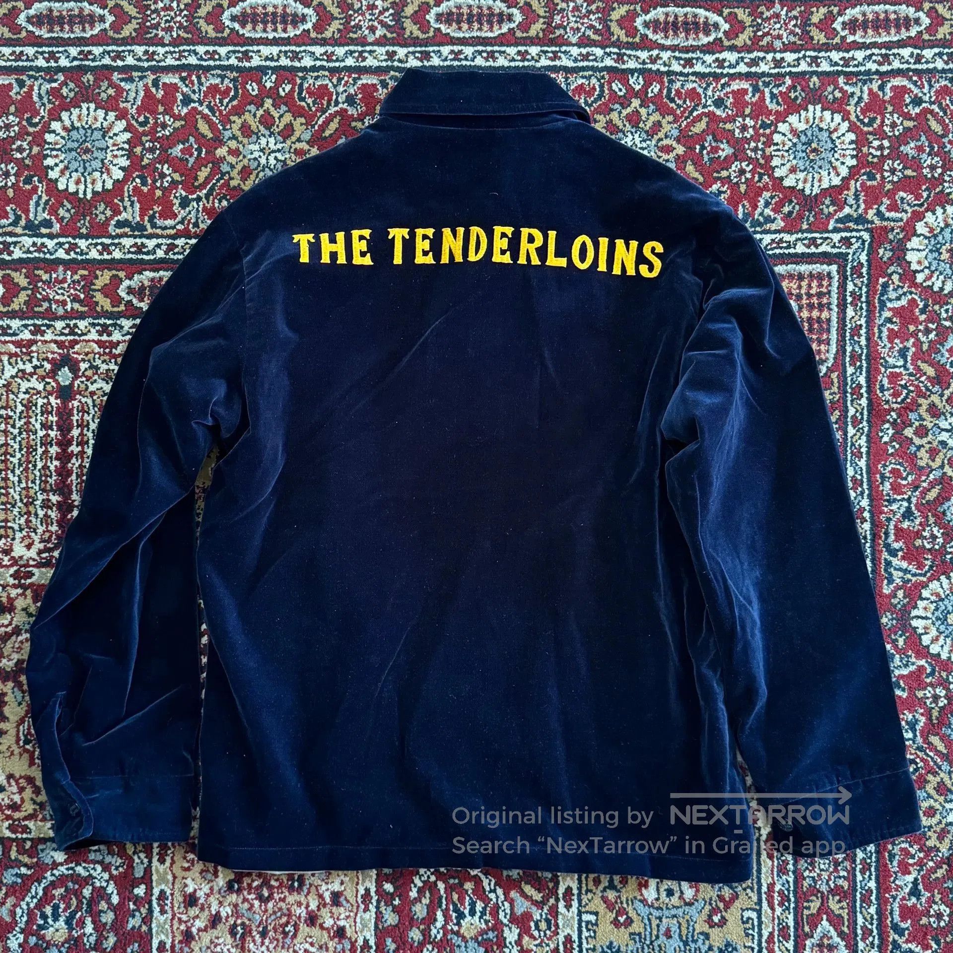 Tenderloin Tenderloin Navy Blue Velvet Coach Jacket. Size US S / EU 44-46 / 1 - 4 Thumbnail