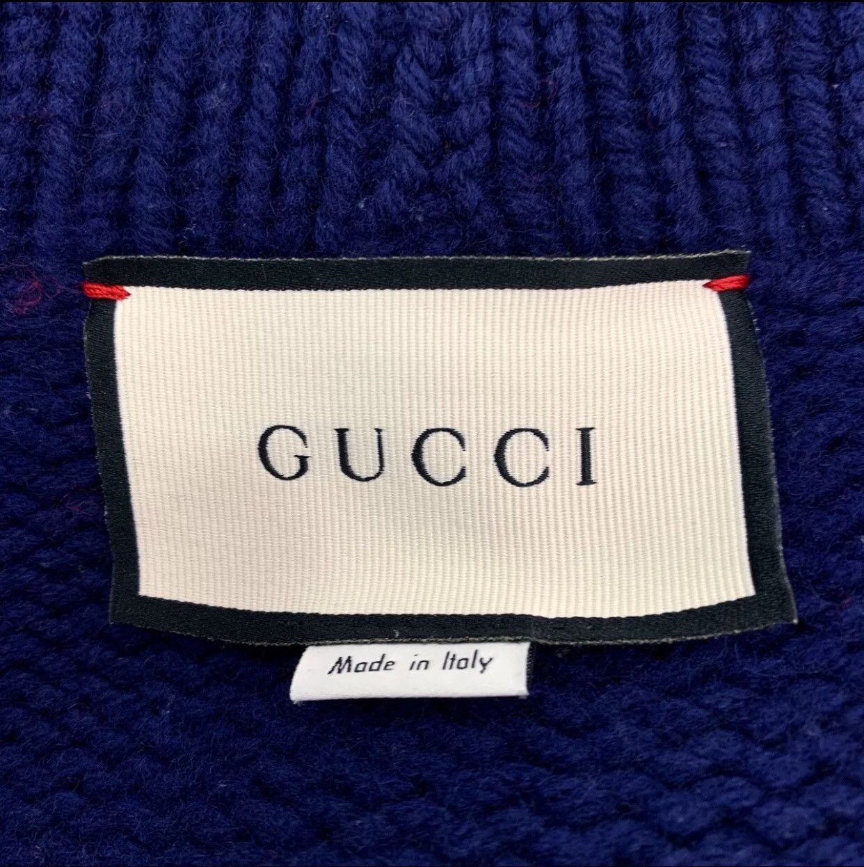 Gucci Gucci Navy Cable Knit Cardigan Size US S / EU 44-46 / 1 - 4 Thumbnail