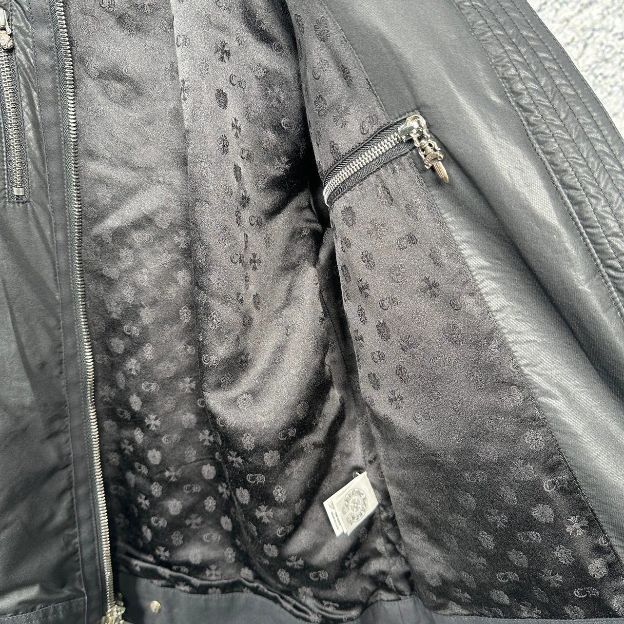 Chrome Hearts chrome hearts nylon zip jacket in black Size US S / EU 44-46 / 1 - 3 Thumbnail