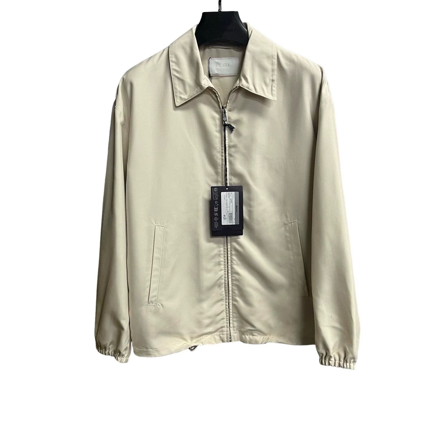 Prada Prada Beige Zip-Up Light Jacket XS Size US XS / EU 42 / 0 - 1 Thumbnail