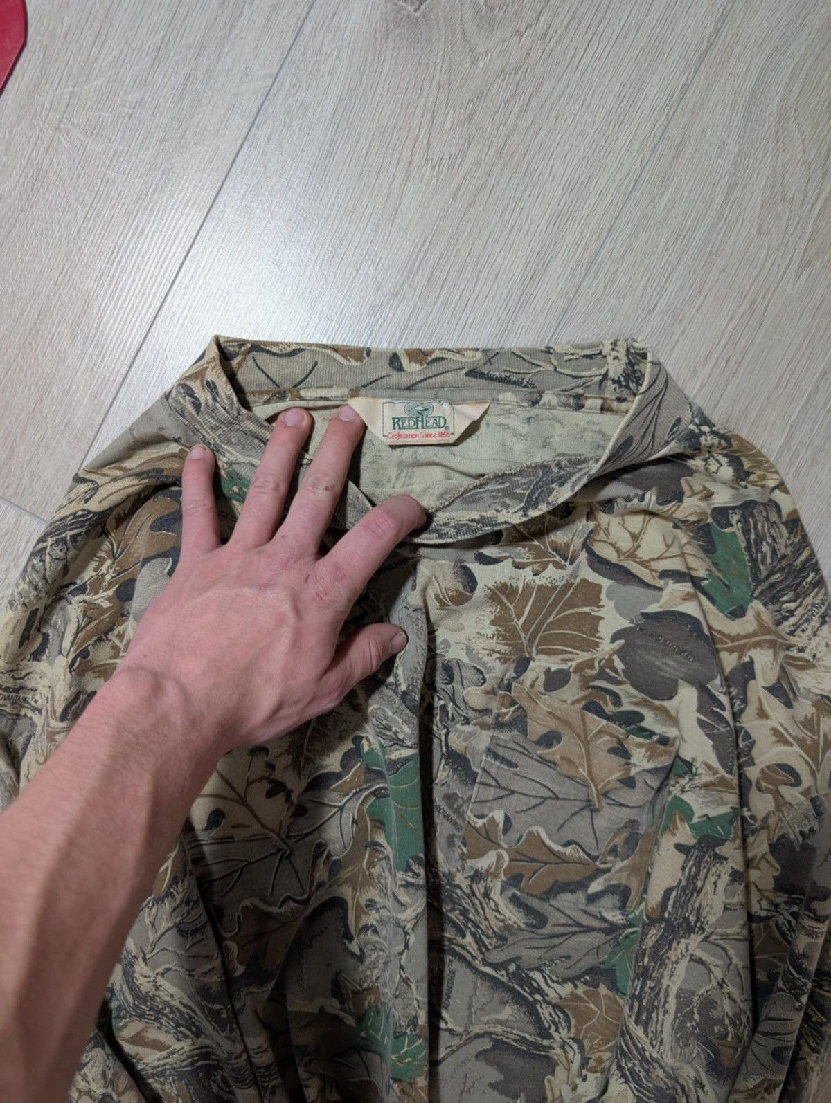 Redhead VINTAGE RARE RedHead camouflage mock neck l/s Size US L / EU 52-54 / 3 - 3 Thumbnail